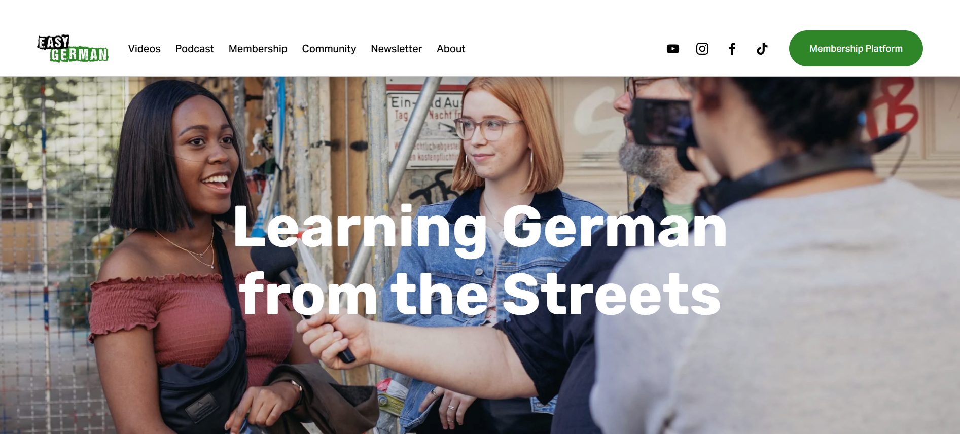 Easy German website cover image